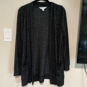 Heather Brushed Knit 2 Pocket Cardigan